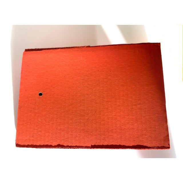 Cardboard Wall Sculpture in Red For Sale - Image 4 of 7