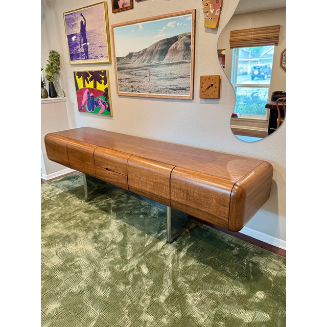 Executive Credenza Designed by m.f. Harty for Stow Davis as Part of the 1974 “Tomorrow” Collection For Sale - Image 10 of 12