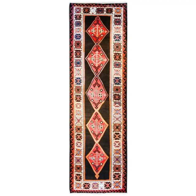 Early 20th Century Veramin Kilim Runner For Sale In Chicago - Image 6 of 6