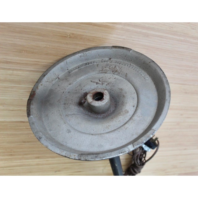 Vintage Early 20th Century Attributed to M. Brandt & Sons Industrial Style Gooseneck Spot Floor Lamp For Sale - Image 13 of 15