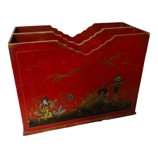 Chinoiserie Letter Holder Desk Accessory For Sale