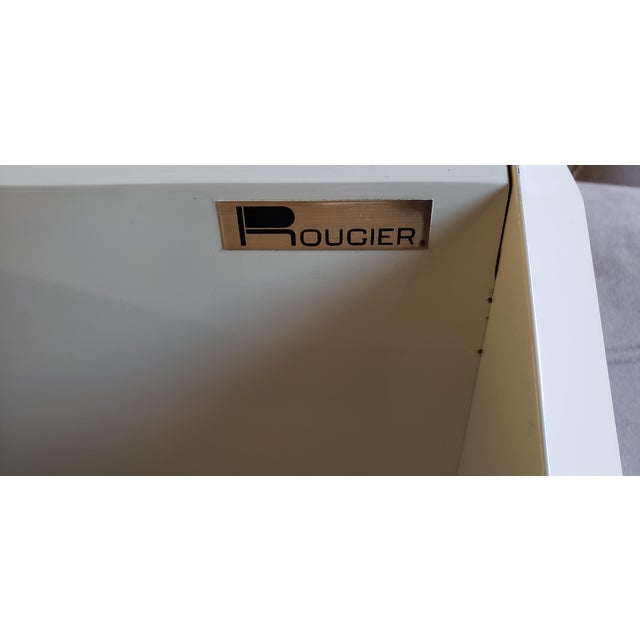 Post Modern Lacquered Night Stands Side End Tables by Roger Rougier Set of 2 For Sale - Image 10 of 11