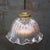 Holophane Vintage French Holophane Clear Pressed Glass Pendant Light For Sale - Image 4 of 6