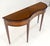Late 20th Century Satinwood Very Fine Inlayed Serpentine Front One Drawer Console Sofa Table MINT! For Sale - Image 5 of 16