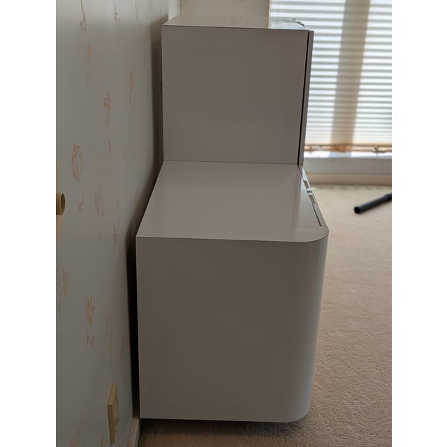 Modern 1980s White Dresser For Sale - Image 3 of 4