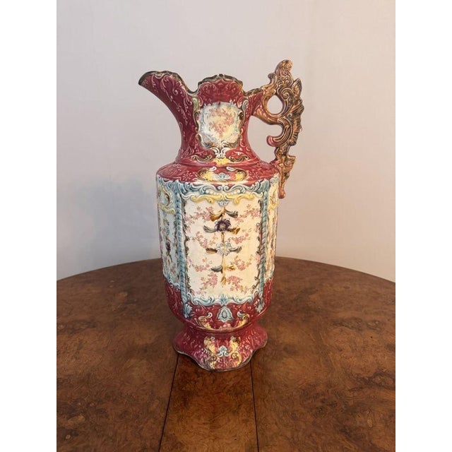 Large Antique Victorian Ewers, 1880, Set of 2 For Sale - Image 3 of 7