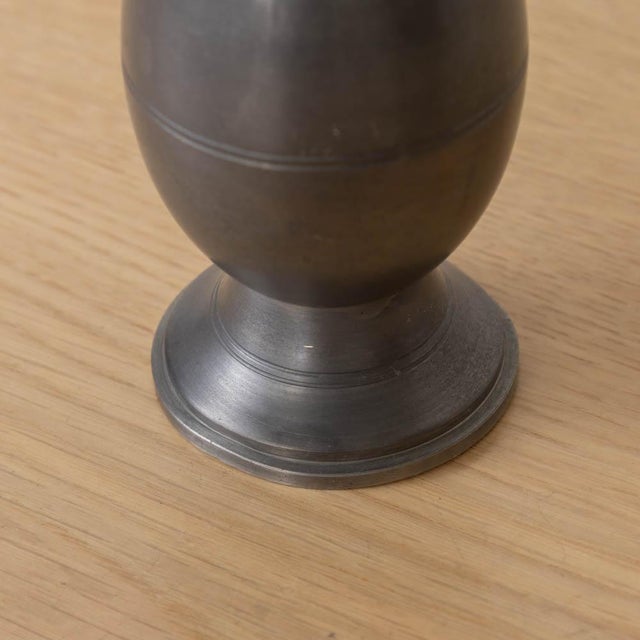 1930s French Pewter Bud Vase For Sale - Image 9 of 12