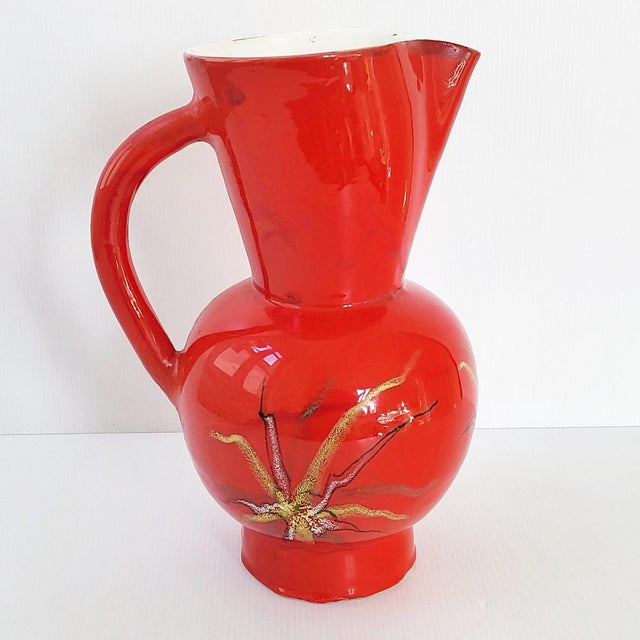 Mid-Century French Pitcher in Ceramic by André Baud, 1950s For Sale - Image 14 of 15