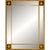 The Douglas is a study in disciplined ornament  a clean rectangular gold frame accented with beaded corner blocks and a...