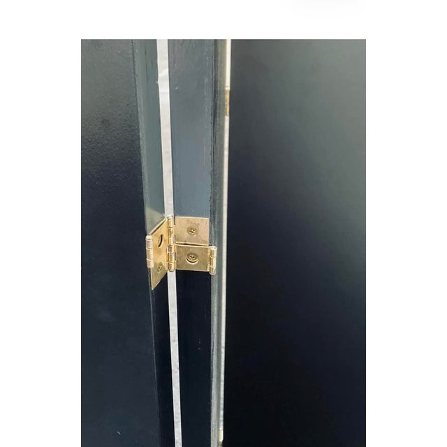 1980s Key West Art Room Divider Hand-Painted 6 Panels Depicting Flamingos by Sal Salinero For Sale - Image 10 of 11