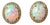 10 Karat Yellow Gold With Oval Opal and Diamond Stud Earrings a Pair For Sale