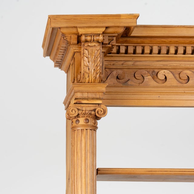 Large 19th Century Danish Pine Bookcase Display Cabinet Apothecary For Sale - Image 4 of 18