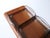 Brown Scandinavian Teak Appetizer Tray and Glass Dishes, 1960s, Set of 5 For Sale - Image 8 of 14