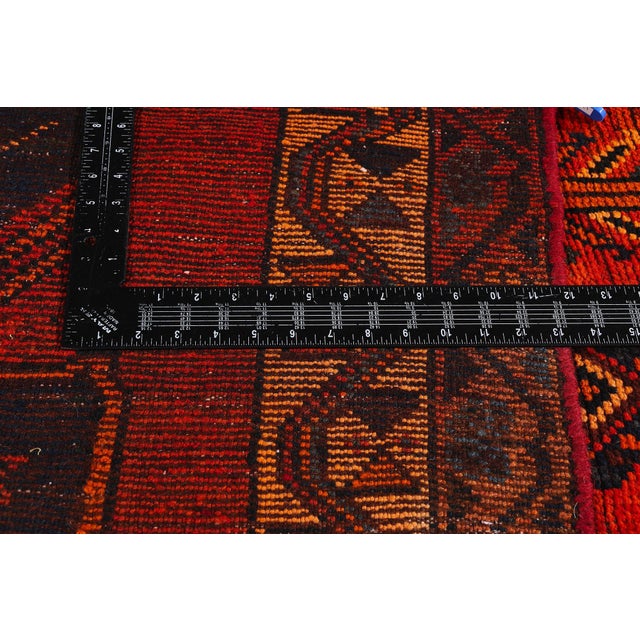 Textile Late 19th Century Persian Shiraz Rug Runner, 04'10 X 13'08 For Sale - Image 7 of 10