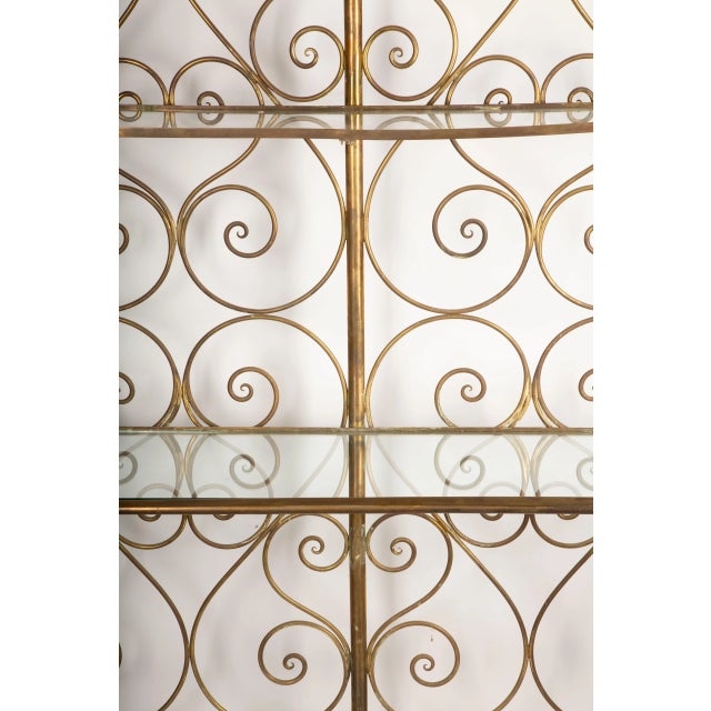 Ornate 19th-Century Italian Brass Baker's Rack For Sale - Image 9 of 12