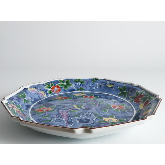 Kozangama Maebata Mino Ware Porcelain Charger, Japan, 1975-1985 For Sale - Image 14 of 15