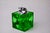 Green Ice Cube Lighter in Murano Glass attributed to Antonio Imperatore, Italy, 1970s For Sale - Image 4 of 8