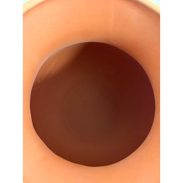 Ceramic Signed Navajo Pottery Vase by Ernie Watchman – Hand-Coiled Geometric Design For Sale - Image 7 of 10