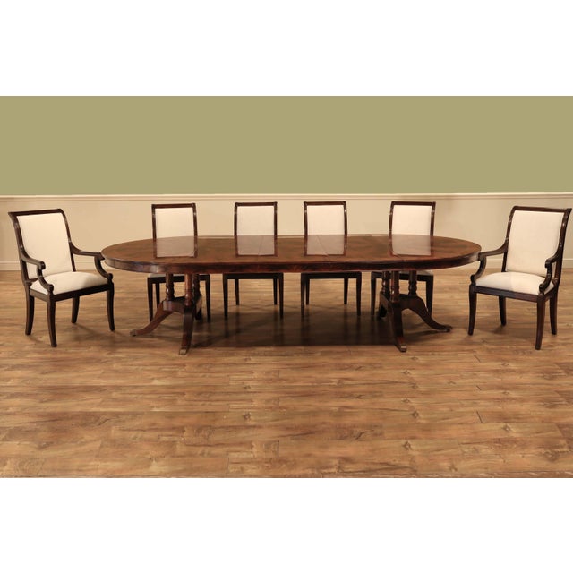Round to Oval Extending Mahogany Dining Table Chairish