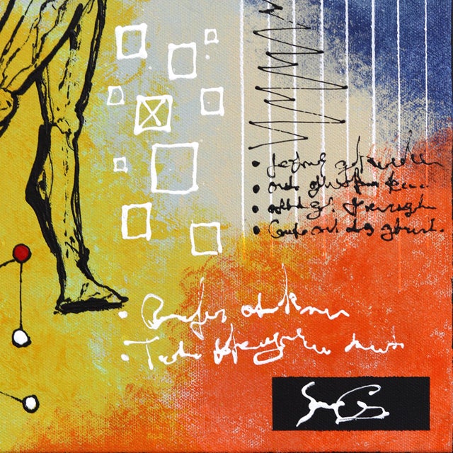 2020s The Leap - Abstract Modern Figurative Mixed Media Original Artwork by Soren Grau For Sale - Image 5 of 9