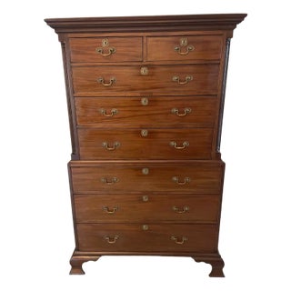 Antique 18th Century George III Mahogany Chest of Drawers, 1780 For Sale