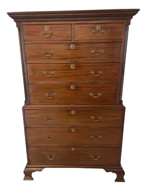 Antique 18th Century George III Mahogany Chest of Drawers, 1780