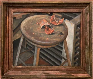 Extraordinary 1931 Still Life Painting of a Broken Flower Pot by Artist Harold Haydon