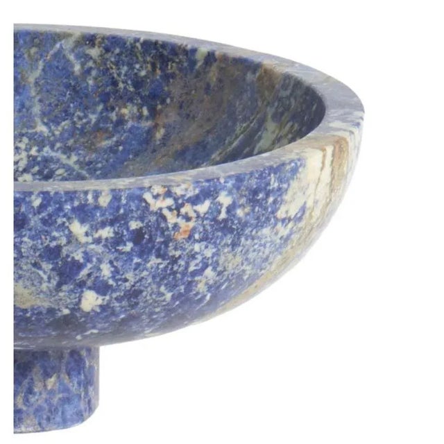Contemporary Blue Inside Out Bowl by Karen Chekerdjian For Sale - Image 3 of 4