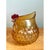 Mid-Century Modern Vintage Amber Glass Chicken Pitcher For Sale - Image 3 of 12