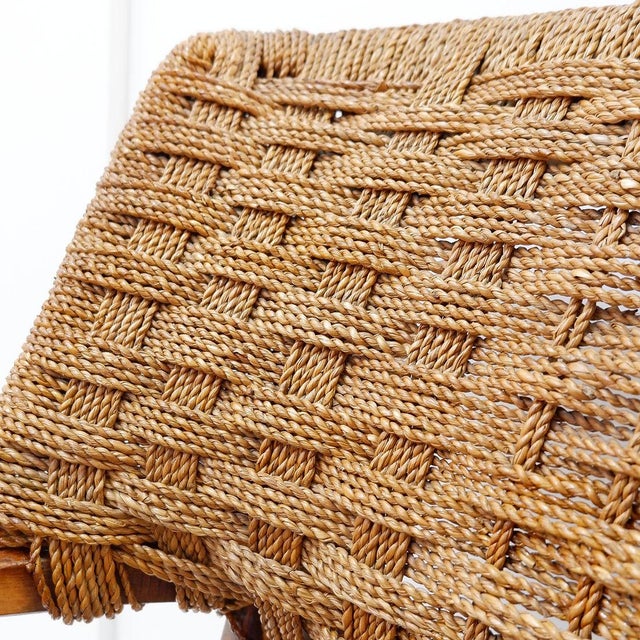 Rope and Wood Armchairs, 1950s, Set of 2 For Sale - Image 14 of 16