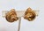 Vintage 1969 Signed Henkle & Grosse Germany Goldtone Knot Clip Earrings- 2 Pieces For Sale In Philadelphia - Image 6 of 10