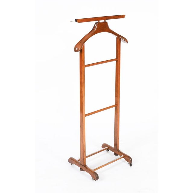 Vintage Edwardian Style Walnut Valet Clothes Stand For Sale - Image 9 of 10