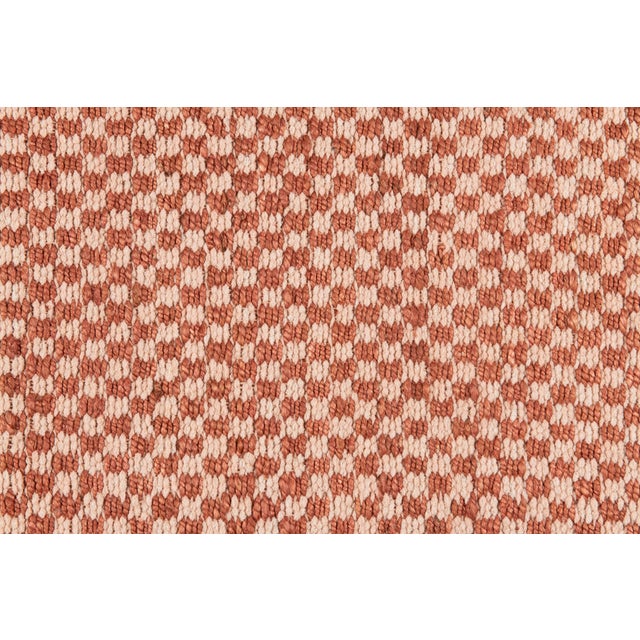 Transitional Part & Parcel Goods Textured Check Rug, 5'x8', Topaz and Bisque For Sale - Image 3 of 4