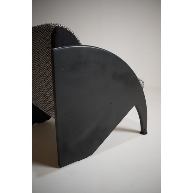 Black Vintage Lounge Chair, 1980s For Sale - Image 8 of 11