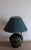 1970s Vintage Table Lamp with Green Glazed Ceramic Base, 1970s For Sale - Image 5 of 5