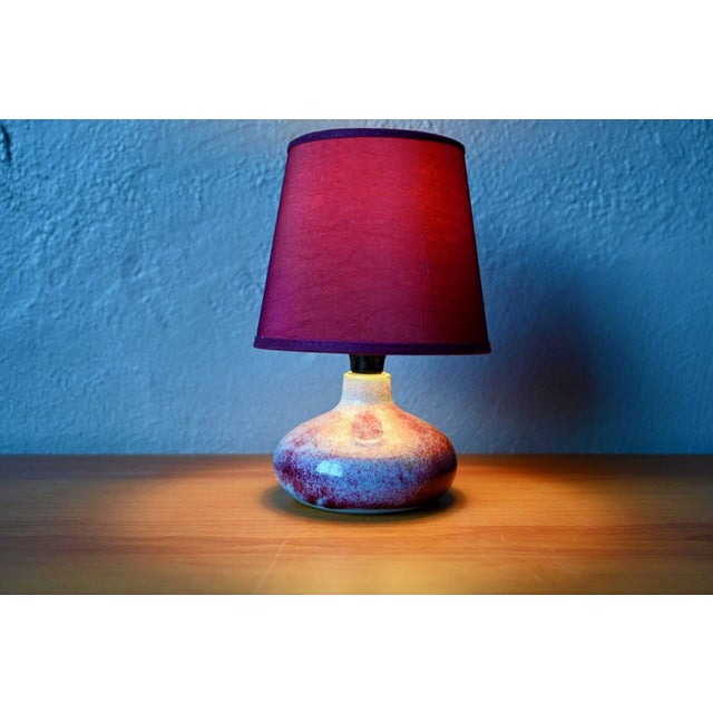 Ceramic Glazed Stoneware Lamp, 1960s For Sale - Image 7 of 8