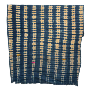 Vintage African Moss "Volta River" Indigo Throw