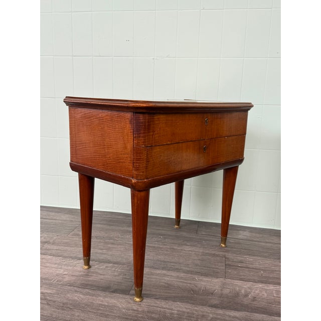 1950s Vintage Italian Bedside Tables, 1950s, Set of 2 For Sale - Image 5 of 17