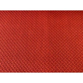 Cowtan & Tout Red Chevron Texture Fabric - 3 Yards For Sale