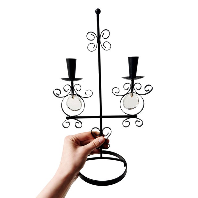 Mid-Century Modern Vintage Swedish Candleholder by Harry N. Boström for Bo Svensk, 1950s For Sale - Image 3 of 7