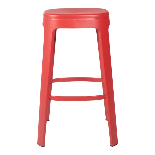 RS Barcelona Ombra Indoor/Outdoor Bar Stool, Red For Sale