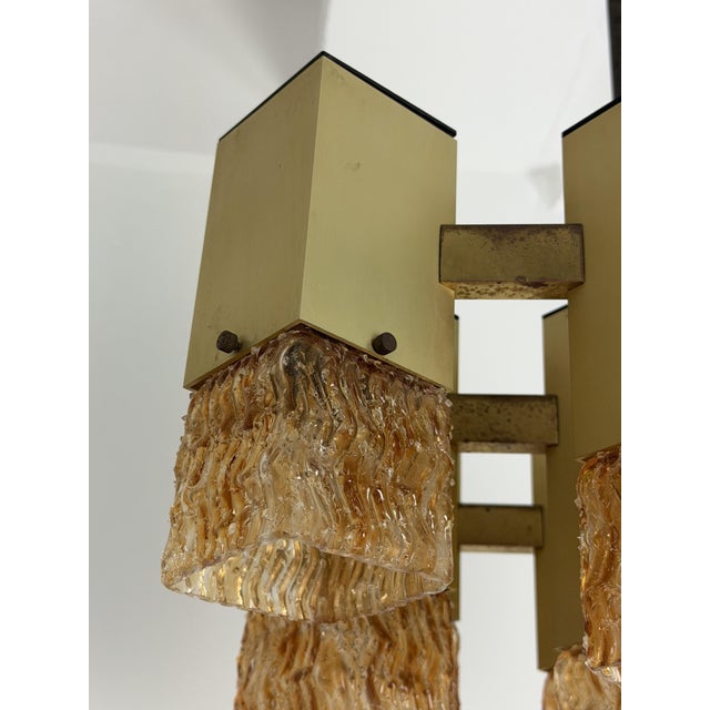 Stilnovo Nine-Light Chandelier in the style of Gaetano Sciolari for Stilnovo, 1970 For Sale - Image 4 of 10