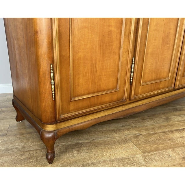 Metal Vintage French Louis XVI Style Wardrobe For Sale - Image 7 of 13
