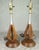 Set of 2 Modeline Style Mid-Century Modern Wooden Table Lamps For Sale - Image 10 of 11