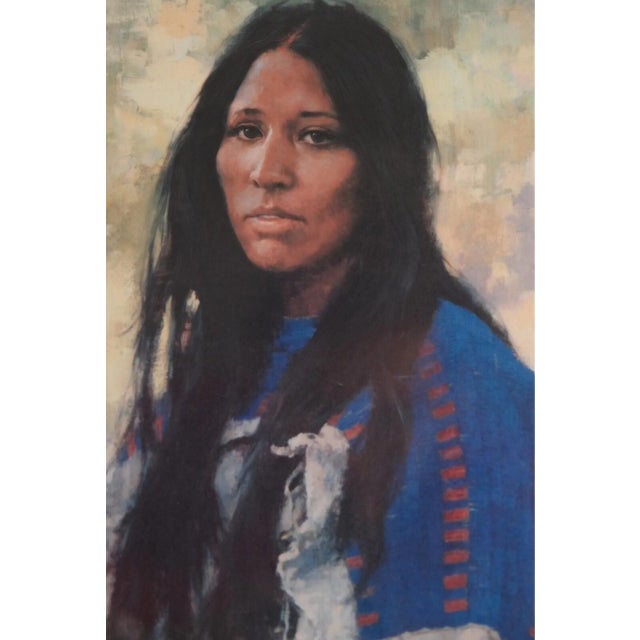 1982 Howard Terpning "Woman of the Sioux" Signed Limited Edition Lithograph, Framed For Sale - Image 4 of 6