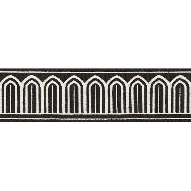 This stylized scallop design boasts undeniable architectural influences. Sold as a 2-yard minimum Content: 84% Cotton ,...