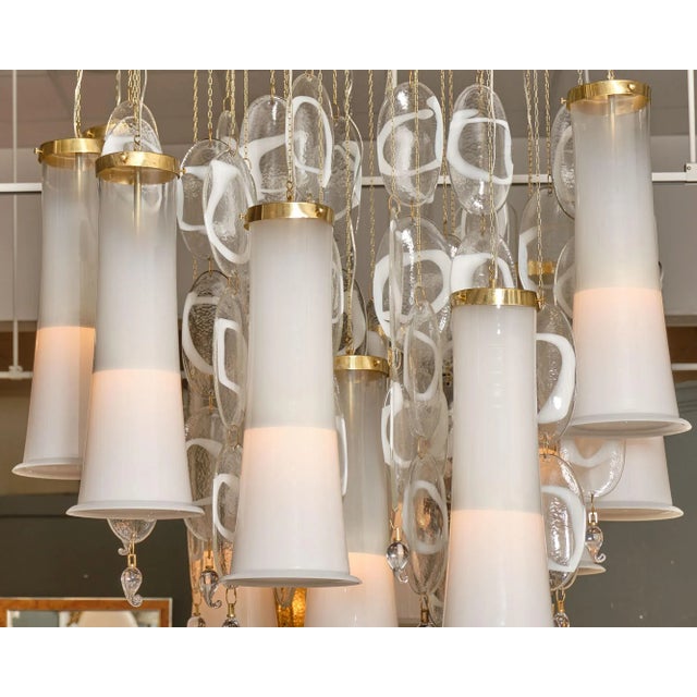 A.V. Mazzega Mazegga Murano Swirl Chandelier For Sale - Image 4 of 10