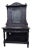 Late 19th Century Carved Oak Victorian Hall Table With Mirror Back For Sale