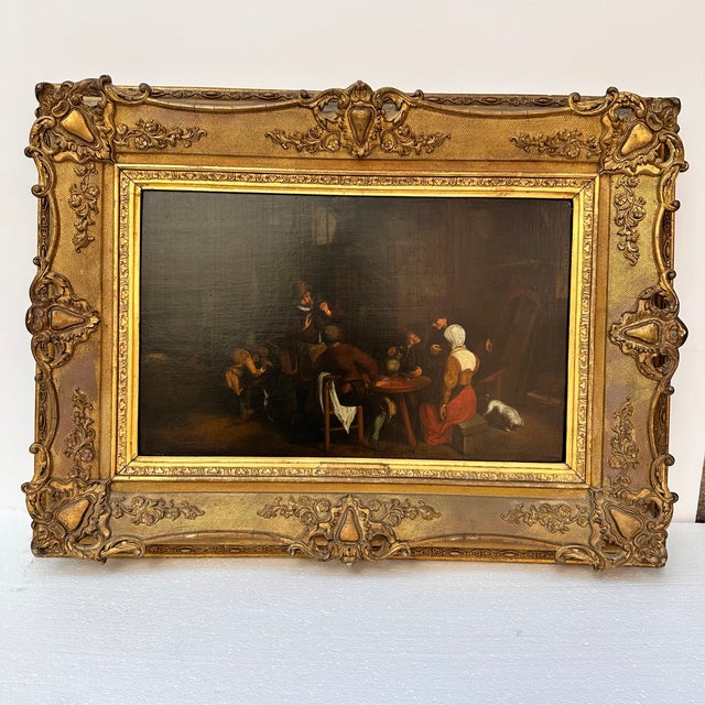 Oil on panel “Genre Scene”, Dutch School, 19th century – Netherlands Technique: Oil on panel Title of the work: “Genre...