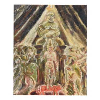 Hans Gerson, Asian Scene, 1920, Oil on Canvas For Sale